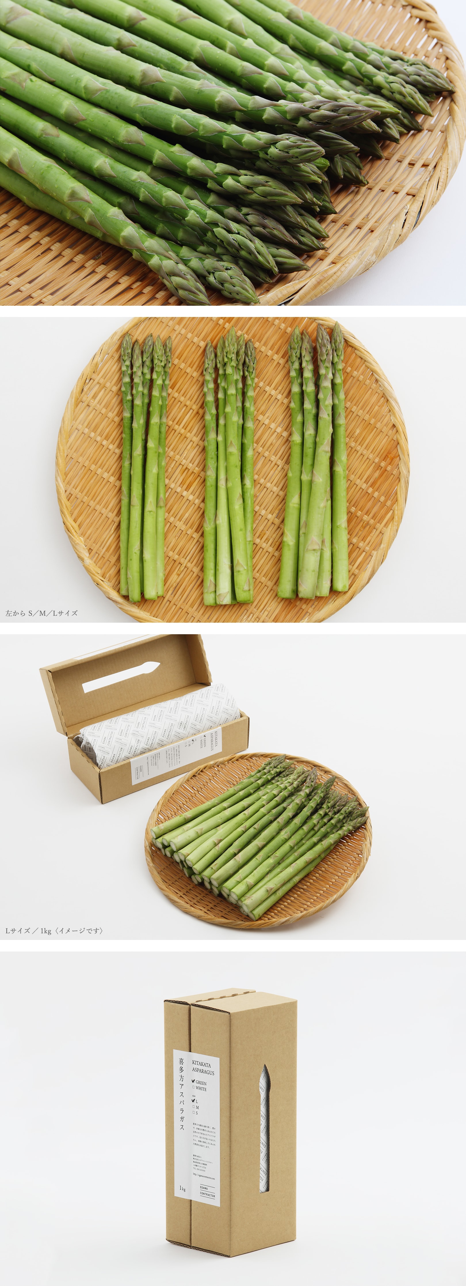 喜多方アスパラガス GREEN / 1kg Sサイズ